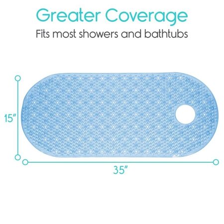 Vive Health XL Oval Bathtub Mat