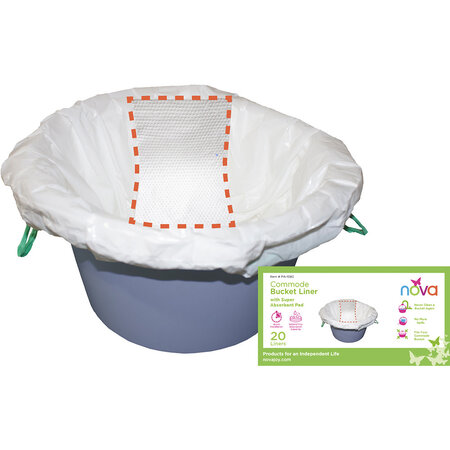 Nova Ortho-Med, INC. COMMODE BUCKET LINER 20/BOX