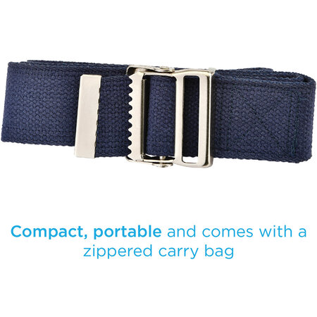 Nova Ortho-Med, INC. GAIT BELT  72"  BLUE  METAL BU