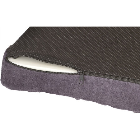 Nova Ortho-Med, INC. Memory Foam Coccyx Cushion Velour Blue