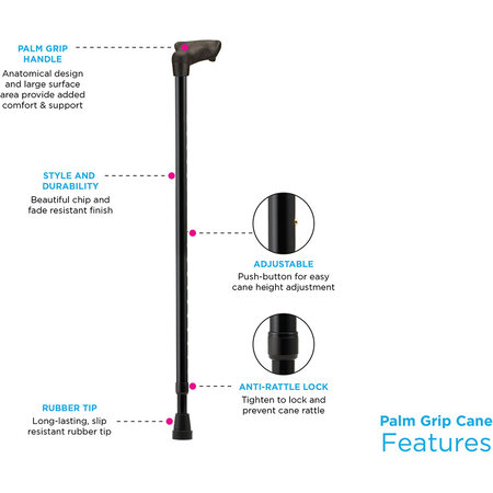 Nova Ortho-Med, INC. Anatomical Cane with Palm Handle