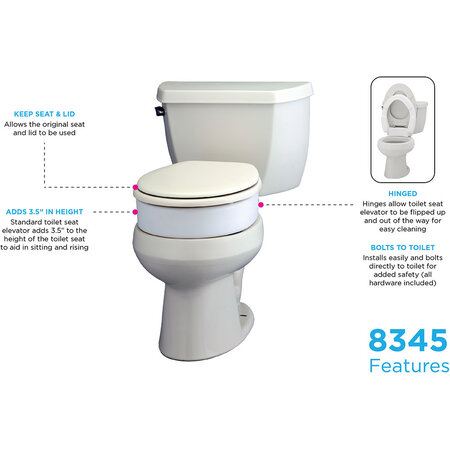 Nova Ortho-Med, INC. TOILET RISER HINGE STD- RETAIL