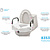 Nova Ortho-Med, INC. RAISED TLT SEAT 5" ARMS-RETAIL