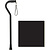Nova Ortho-Med, INC. Cane -HD Tall Offset - Blue Waves