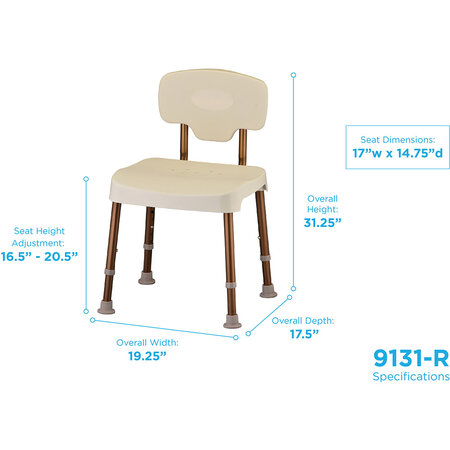 Nova Ortho-Med, INC. BATH SEAT W/ BACK KD - RETAIL