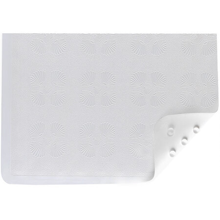 Nova Ortho-Med, INC. RUBBER BATH MAT WHITE SHELL