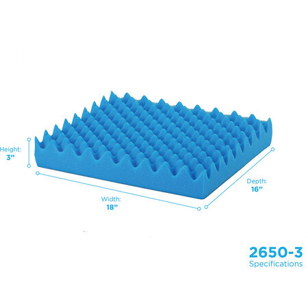 Nova Ortho-Med, INC. CUSHION  CVLTD FOAM 3X18X16 NC
