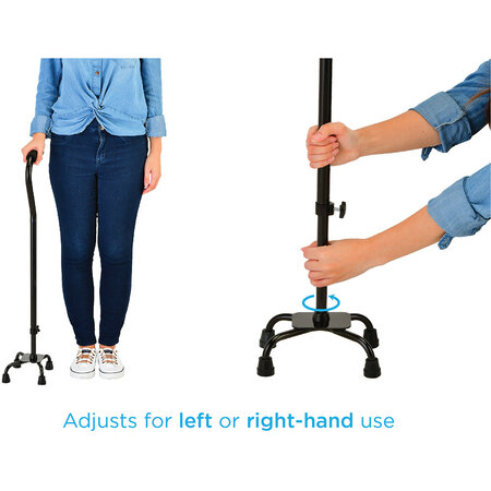 Nova Ortho-Med, INC. Quad Cane with Offset Handle