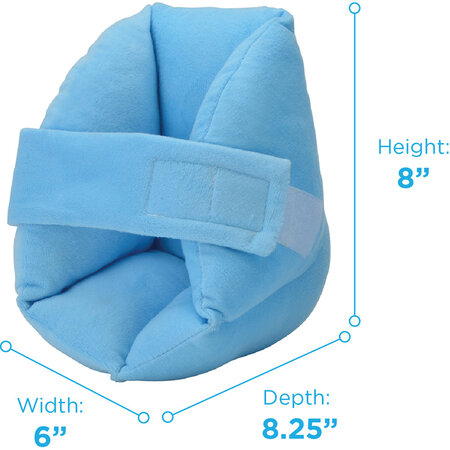 Nova Ortho-Med, INC. HEEL PROTECTOR W/VELR CVR BLUE