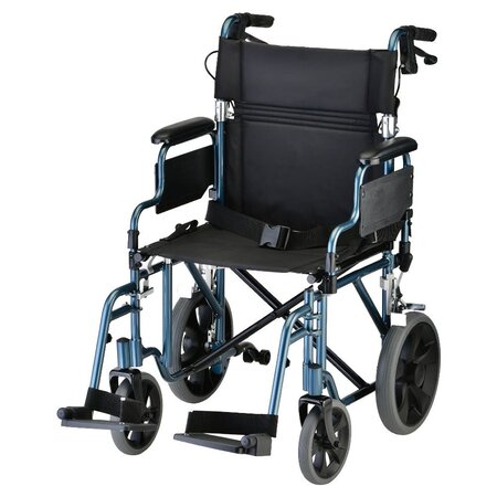 Nova Ortho-Med, INC. Transport Wheelchair, 19'' seat w/ brakes