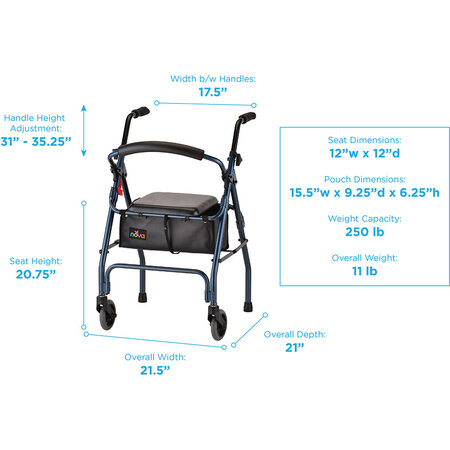 Nova Ortho-Med, INC. Cruiser II Rolling Walker