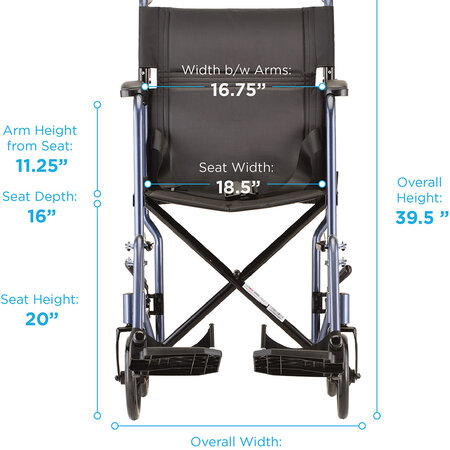 Nova Ortho-Med, INC. Nova Lightweight Transport Chair