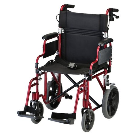 Nova Ortho-Med, INC. Transport Wheelchair, 19'' seat w/ brakes