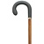 Harvy Canes Soft Touch Cane, Crook Handle Black