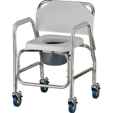 Nova Ortho-Med, INC. SHOWER COMMODE W/WHEELS