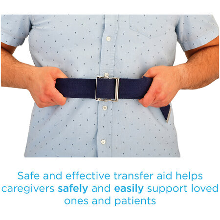 Nova Ortho-Med, INC. GAIT BELT  52"  BLUE  METAL BU