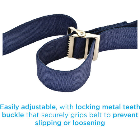 Nova Ortho-Med, INC. GAIT BELT  52"  BLUE  METAL BU