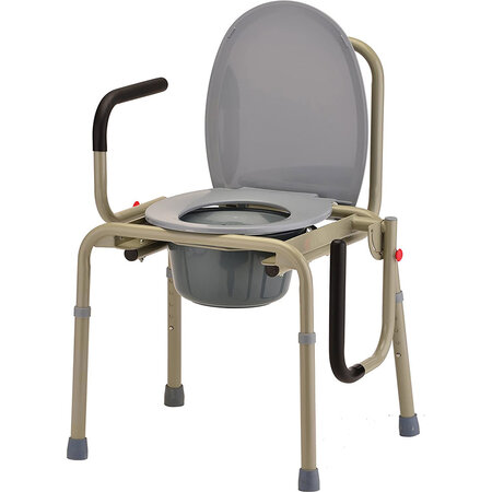 Nova Ortho-Med, INC. DROP ARM COMMODE GRAY
