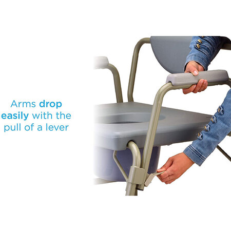 Nova Ortho-Med, INC. HEAVY DUTY COMMODE DROPARM 500