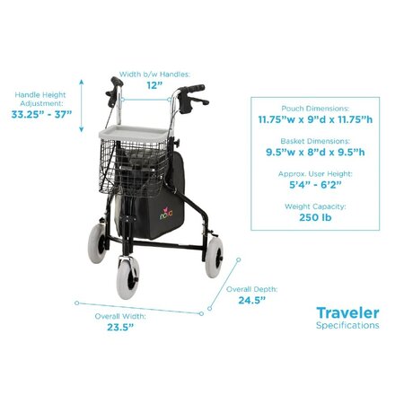Nova Ortho-Med, INC. Traveler Rollator