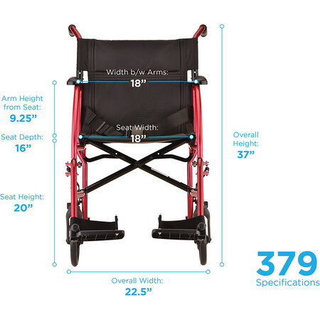 Nova Ortho-Med, INC. Nova Ultralightweight Transport Chair