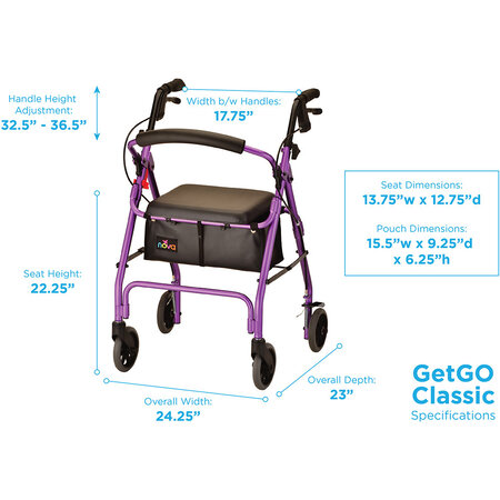 Nova Ortho-Med, INC. GetGo Junior Rolling Walker