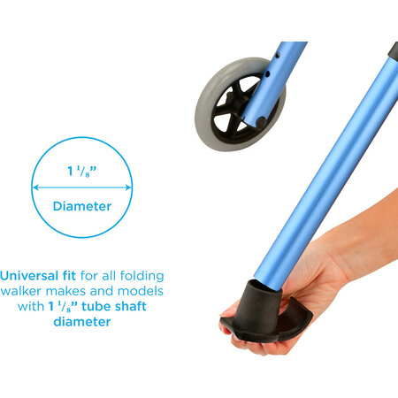 Nova Ortho-Med, INC. Walker Glide Skis - Black