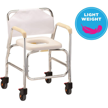 Nova Ortho-Med, INC. SHOWER COMMODE W/WHEELS