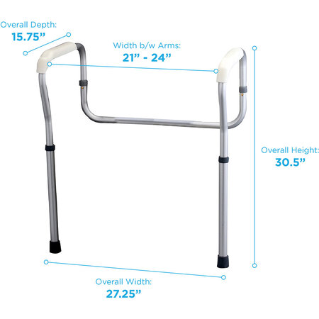 Nova Ortho-Med, INC. TOILET SAFETY RAILS - RETAIL