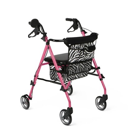 Guardian Rollator Pink Zebra