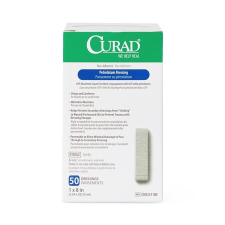 Curad Petrolatum Dressing 1"x8"
