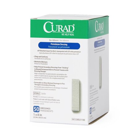Curad Petrolatum Dressing 1"x8"