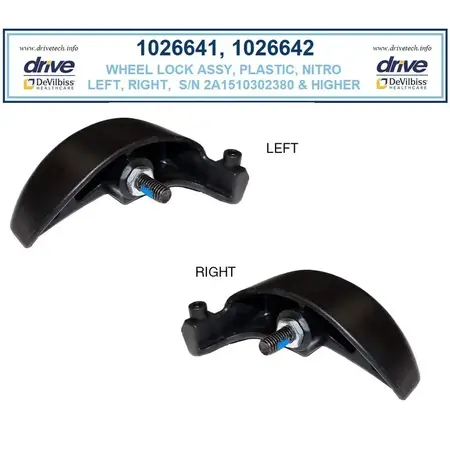 Drive Medical Nitro Wheel Lock Assembly ( Plastic)