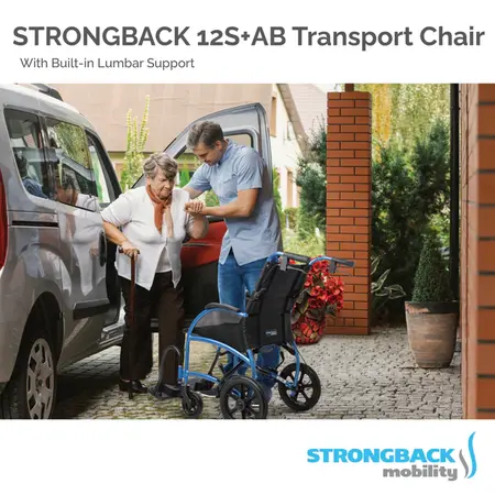 Strongback Mobility Strongback Wheelchair  12S W/ Attendant Brakes 16x16