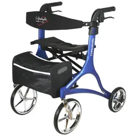Rhythm Healthcare Crescendo Rollator-Matte Blue