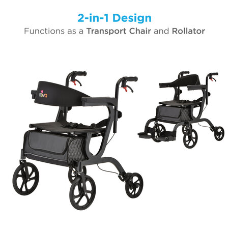 Nova Ortho-Med, INC. Gemini 2 in 1 Rollator