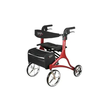 Rhythm Healthcare Crescendo Rollator-Matte Red