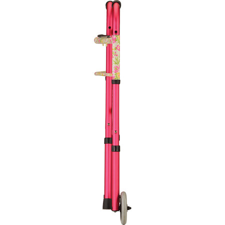 Nova Ortho-Med, INC. FLD WLKR W/5" WHEELS DSNR PINK