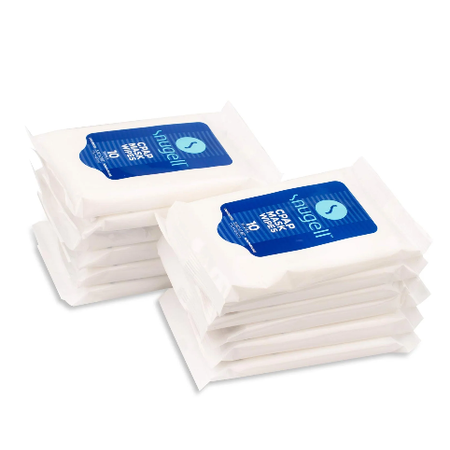 Snugell Unscented CPAP Mask Wipes (Travel Packs 12 x 10 ct.)