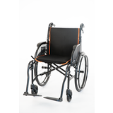 Feather Feather 18" Manual Wheelchair (Matte Black) Includes Seat & Back Overlay, Swingaway Legrests, 18" Seat Width
