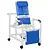 MJM International PVC RECL Shower Chair W/ Blue Fabric
