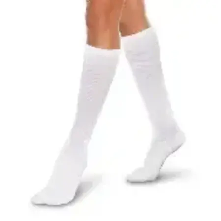 DR COMFORT DJO GLOBAL, INC Micro Nylon Socks White Medium 15-20 Knee