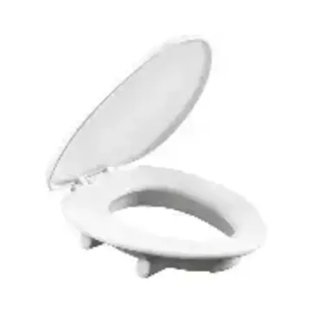 Bemis Independence Round 3" Elevated Toilet Seat, Open-Front Ring with  Snap 2 Secure