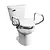 Bemis Independence Clean Shield Elevated Toilet Seat Arms