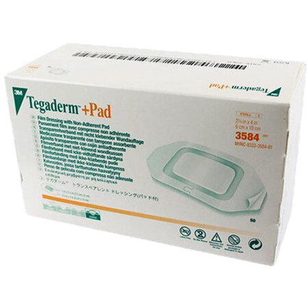 3M Tegaderm +Pad Film Dressings with Absorbent Pad by 3M Healthcare
