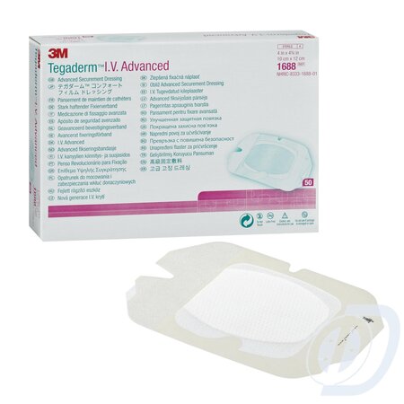 Medline Industries Tegaderm IV Advanced 4'x4