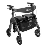 Stander Bariatric EZ Fold-N-Go Rollator Black Walnut