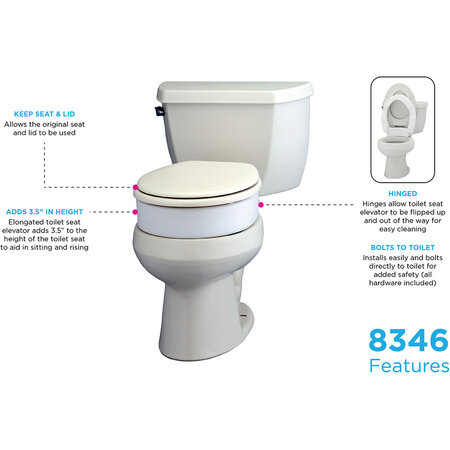 Nova Ortho-Med, INC. TOILET RISER HINGE ELG- RETAIL