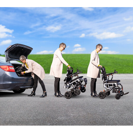 Pride Mobility Jazzy Passport Carbon Fiber White