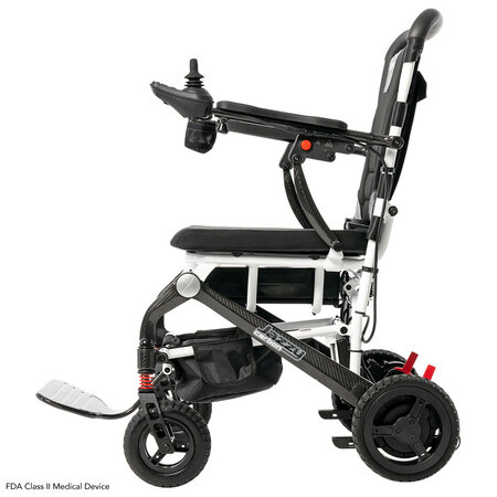 Pride Mobility Jazzy Passport Carbon Fiber White